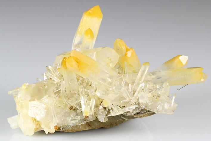 Pristine, Mango Quartz Crystal Cluster - Cabiche, Colombia #188371
